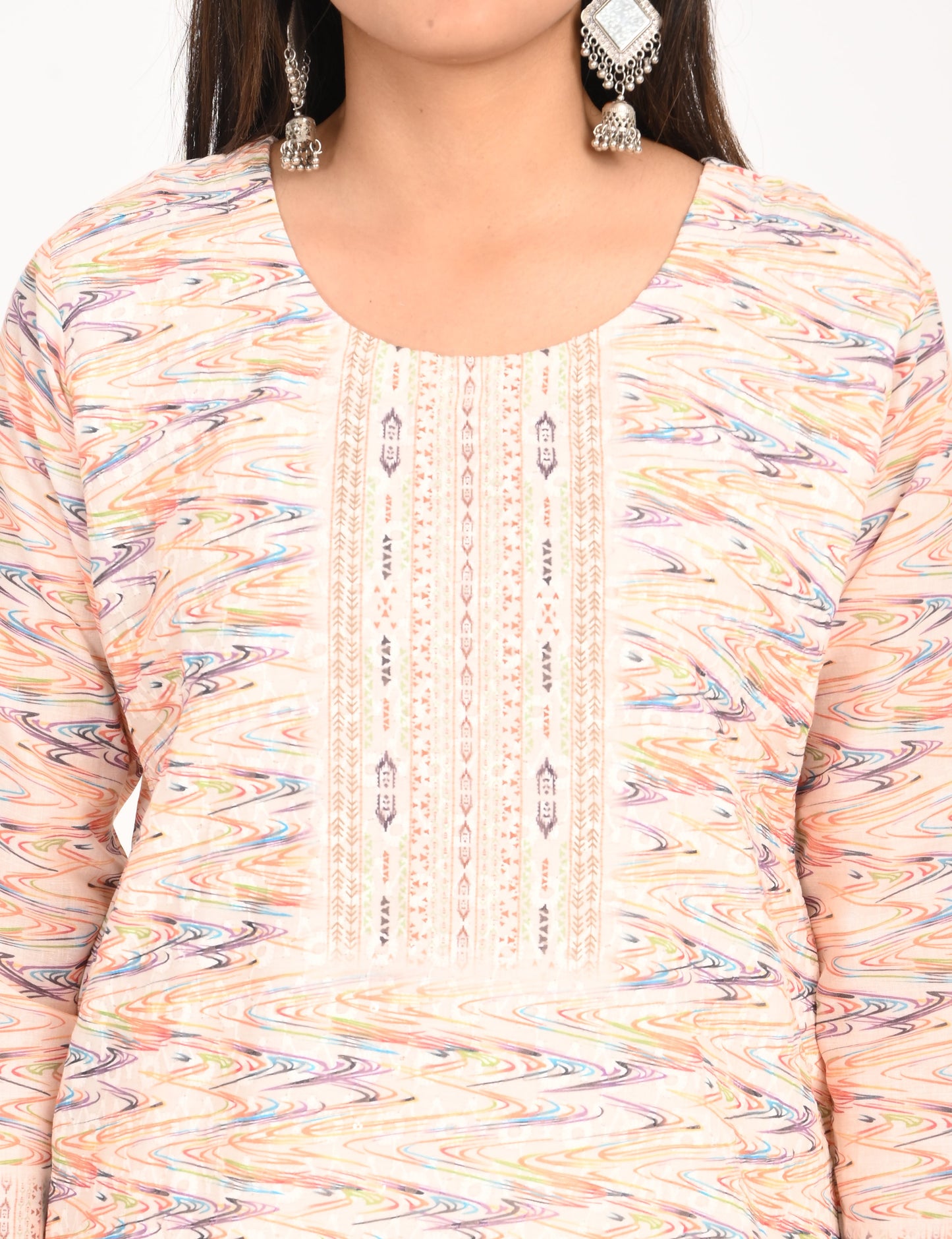 ONVIEW | 994 | COTTON CHIKANKARI WORK WITH DIGITAL PRINT