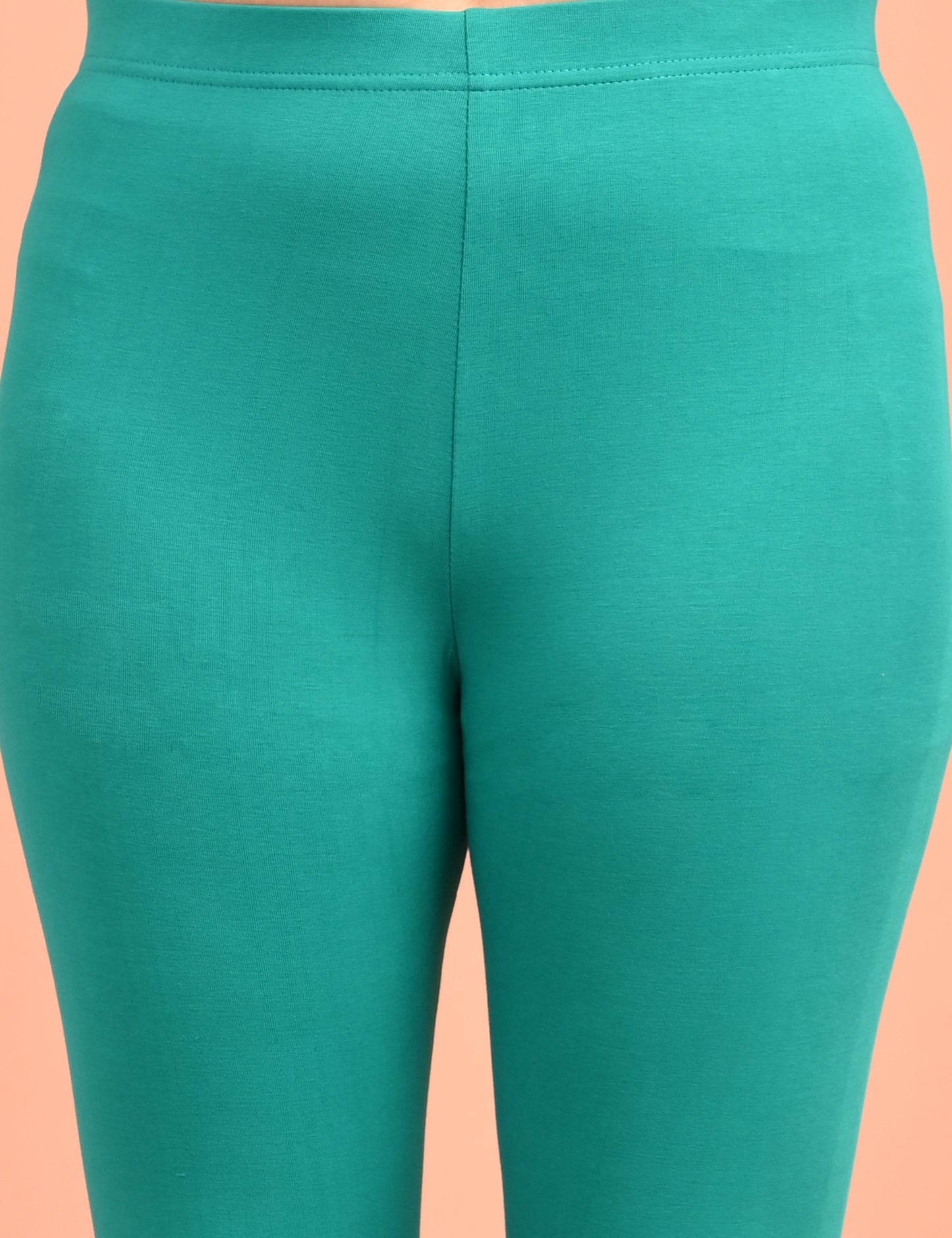 CHEMOX | 226 | Mint Green Cotton Lycra Ankle Length Legging 180gsm