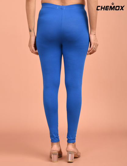 CHEMOX | 230 | Ink Blue Cotton Lycra Ankle Length Legging 180gsm