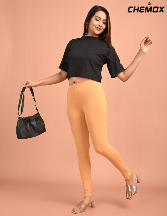 CHEMOX | 232 | G Skin Cotton Lycra Ankle Length Legging 180gsm