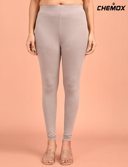 CHEMOX | 248 | Ash Cotton Lycra Ankle Length Legging 180gsm