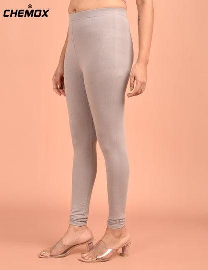 CHEMOX | 248 | Ash Cotton Lycra Ankle Length Legging 180gsm