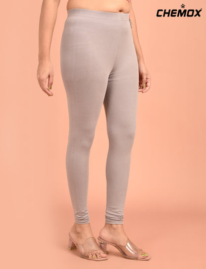 CHEMOX | 248 | Ash Cotton Lycra Ankle Length Legging 180gsm