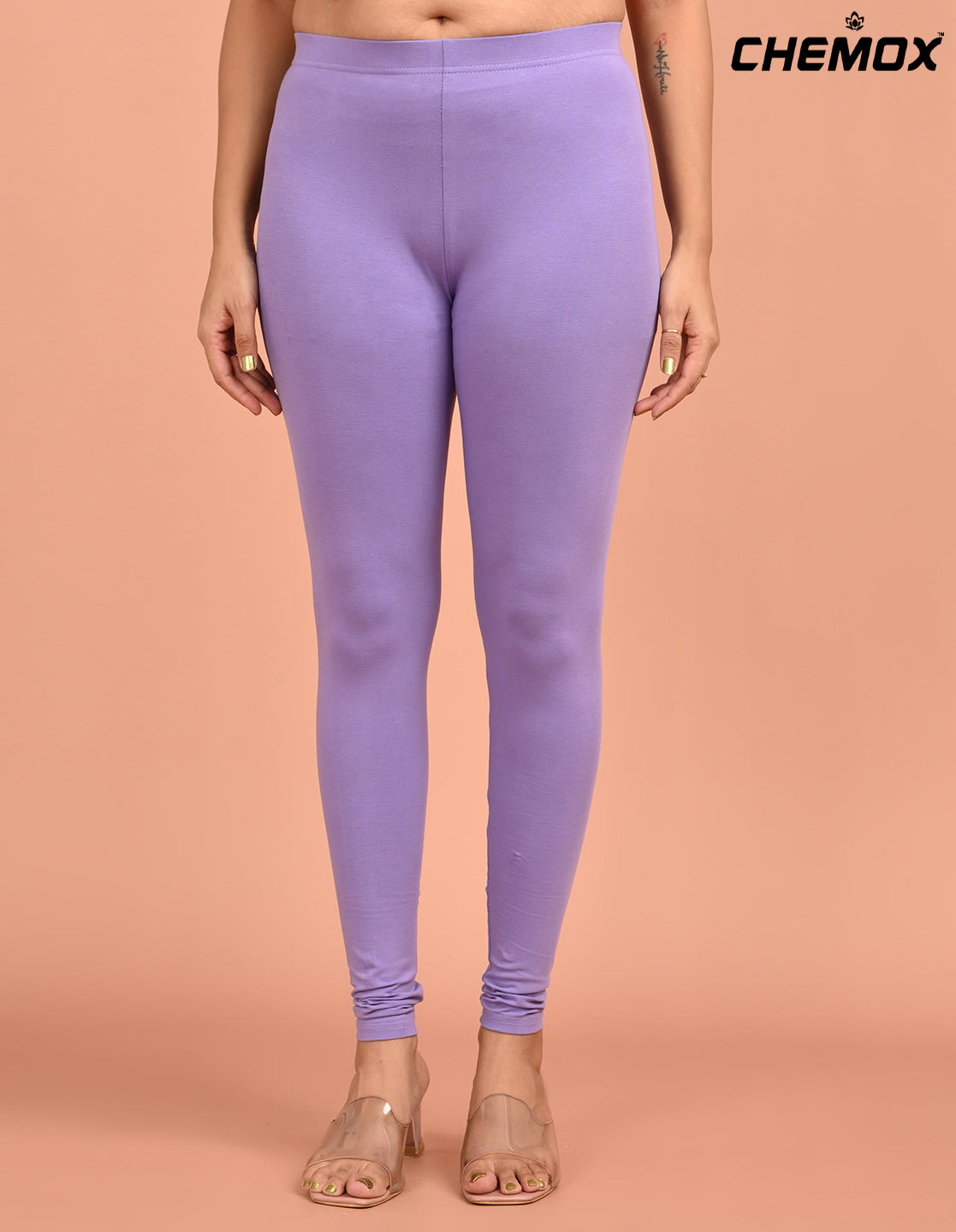 CHEMOX | 256 | Lavender Cotton Lycra Ankle Length Legging 180gsm