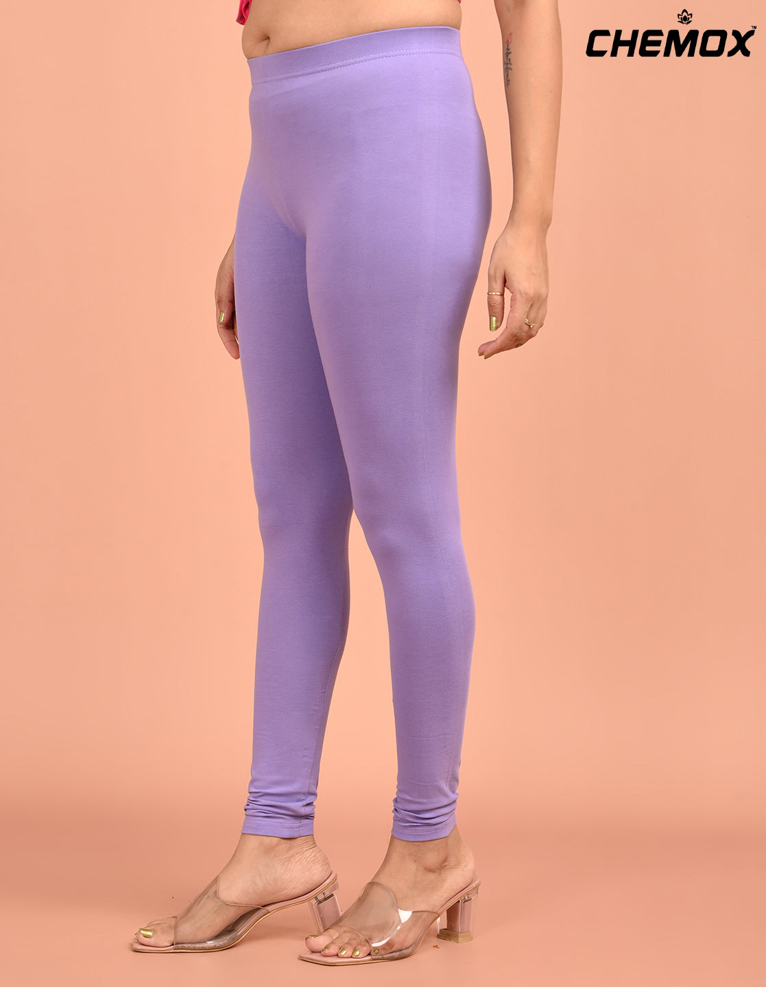CHEMOX | 256 | Lavender Cotton Lycra Ankle Length Legging 180gsm