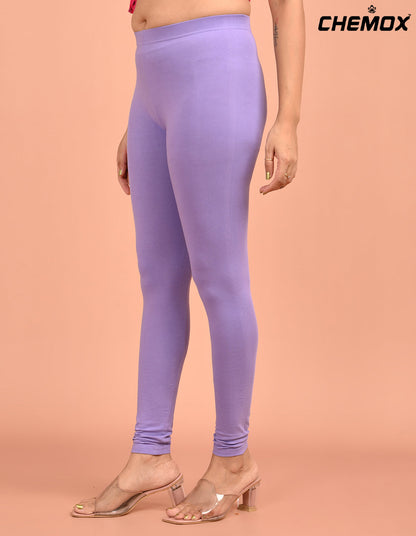 CHEMOX | 256 | Lavender Cotton Lycra Ankle Length Legging 180gsm