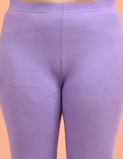 CHEMOX | 256 | Lavender Cotton Lycra Ankle Length Legging 180gsm