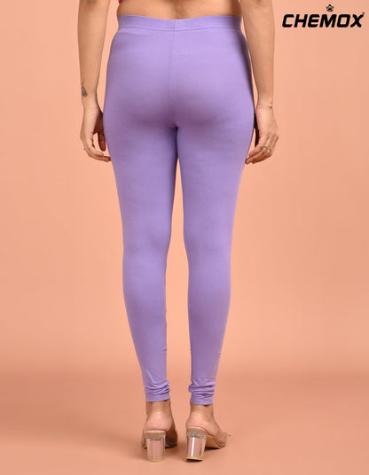 CHEMOX | 256 | Lavender Cotton Lycra Ankle Length Legging 180gsm