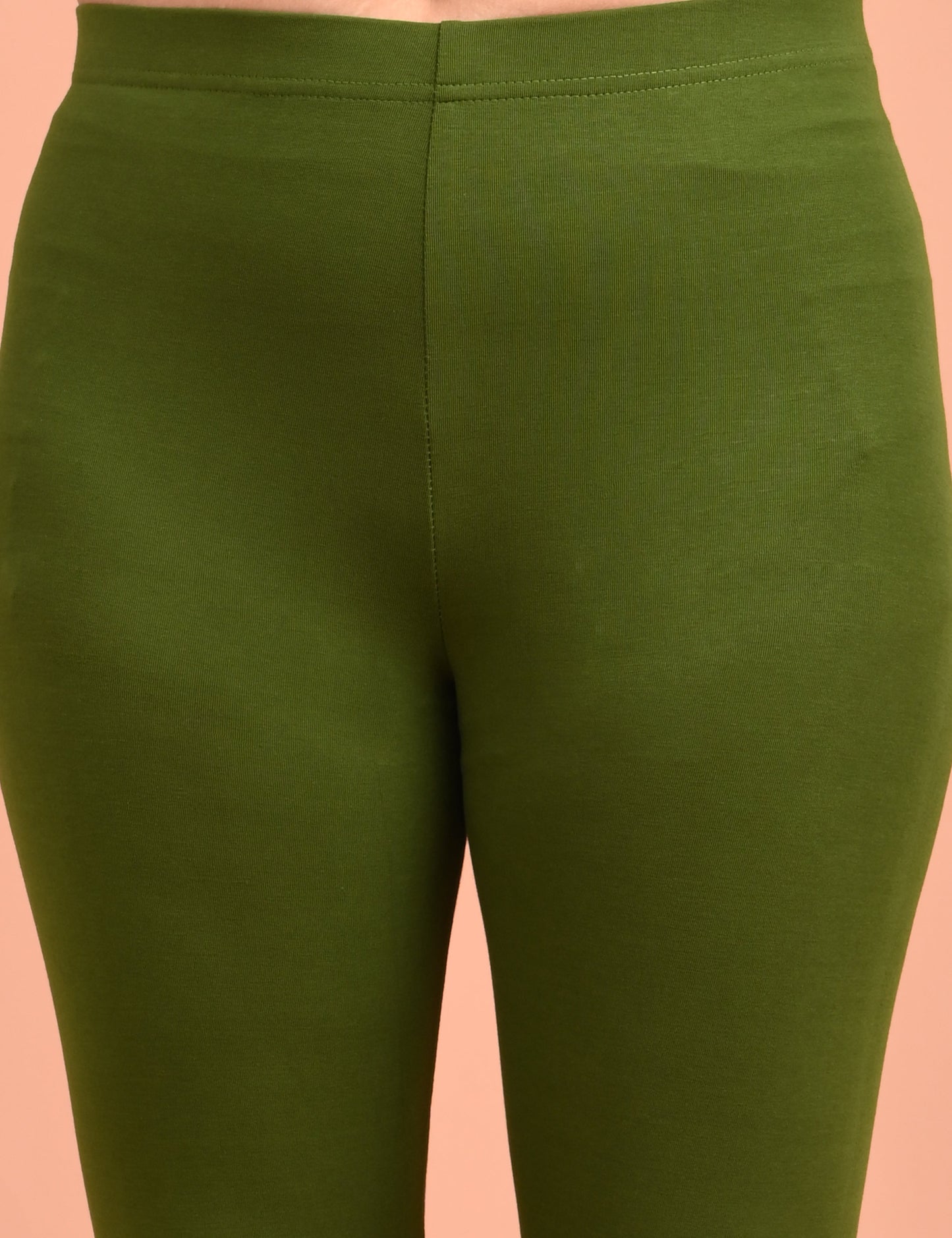 CHEMOX | 262 | Forest Green Cotton Lycra Ankle Length Legging 180gsm