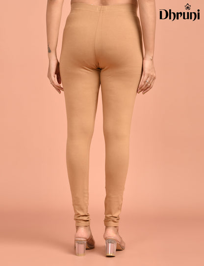 DHRUNI | 126 | Dark Skin Cotton Lycra Ankle Length Legging 220gsm
