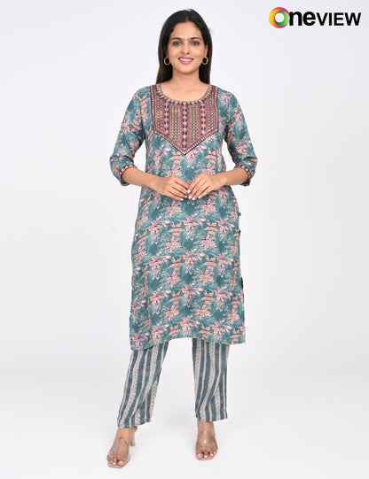 ONEVIEW | 1440 | CAPSULE 2 PIECE SET WITH EMBROIDERY