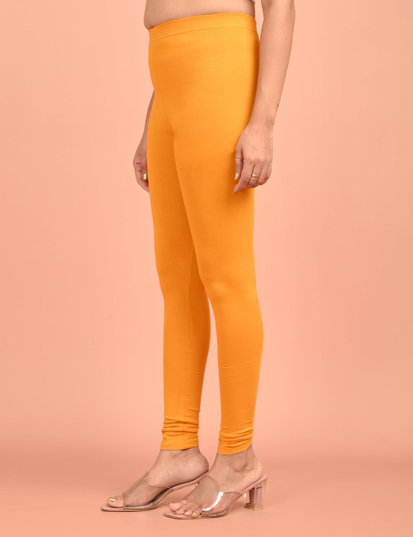 ONVIEW | 001 | Mustard Cotton Lycra Ankle Length Legging 220gsm