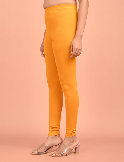 ONVIEW | 001 | Mustard Cotton Lycra Ankle Length Legging 220gsm
