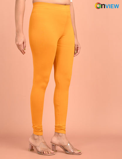 ONVIEW | 001 | Mustard Cotton Lycra Ankle Length Legging 220gsm