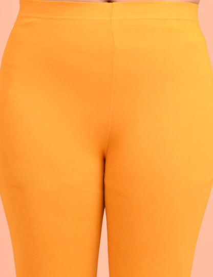 ONVIEW | 001 | Mustard Cotton Lycra Ankle Length Legging 220gsm