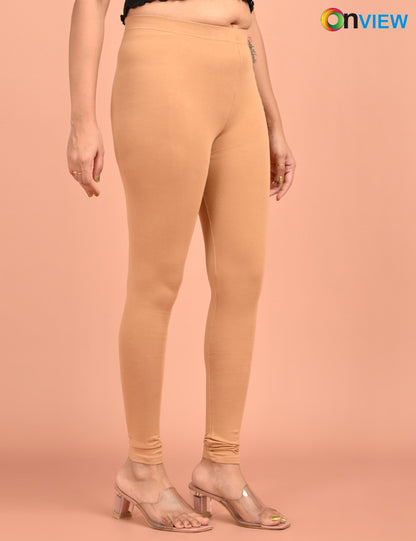 ONVIEW | 004 | Fawn Cotton Lycra Ankle Length Legging 220gsm
