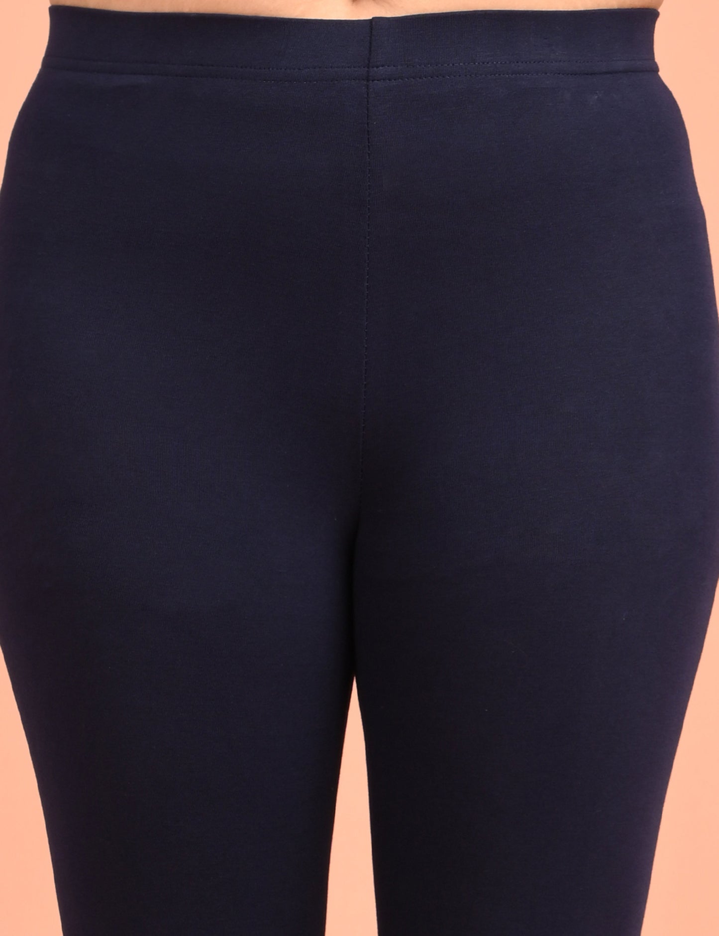 ONVIEW | 005 | Navy Cotton Lycra Ankle Length Legging 220gsm