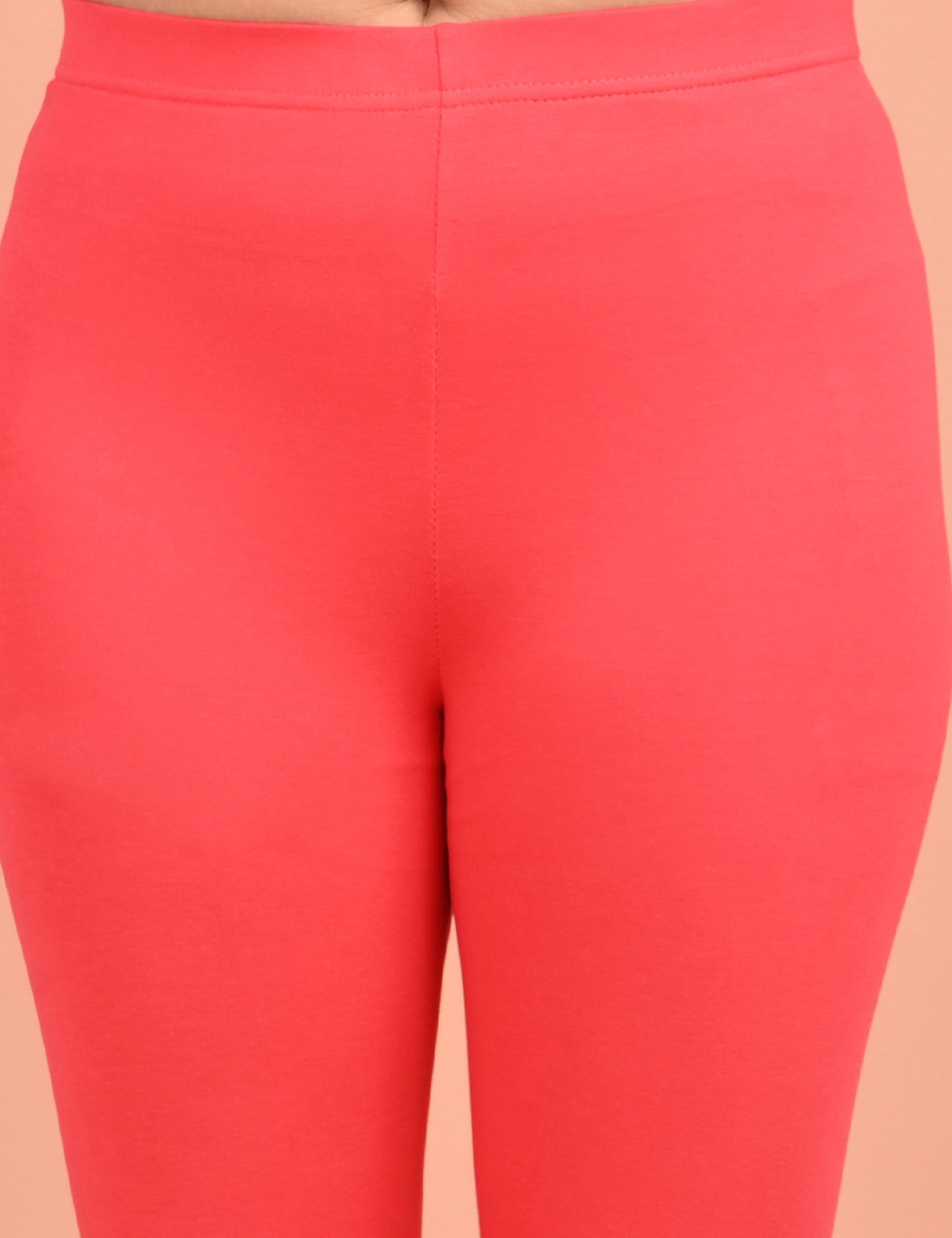 ONVIEW | 011 | Coral Cotton Lycra Ankle Length Legging 220gsm