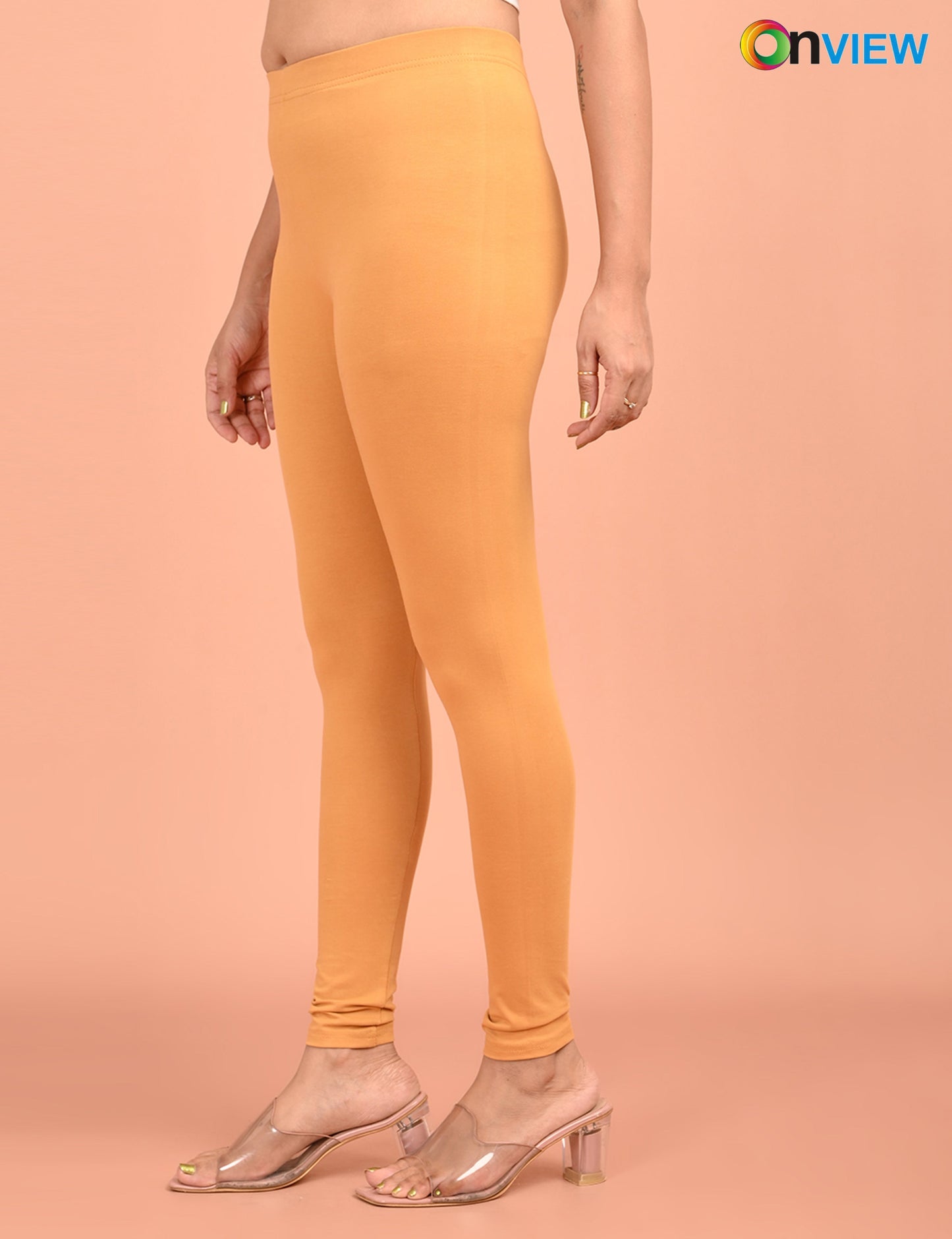 ONVIEW | 020 | Skin Cotton Lycra Ankle Length Legging 220gsm