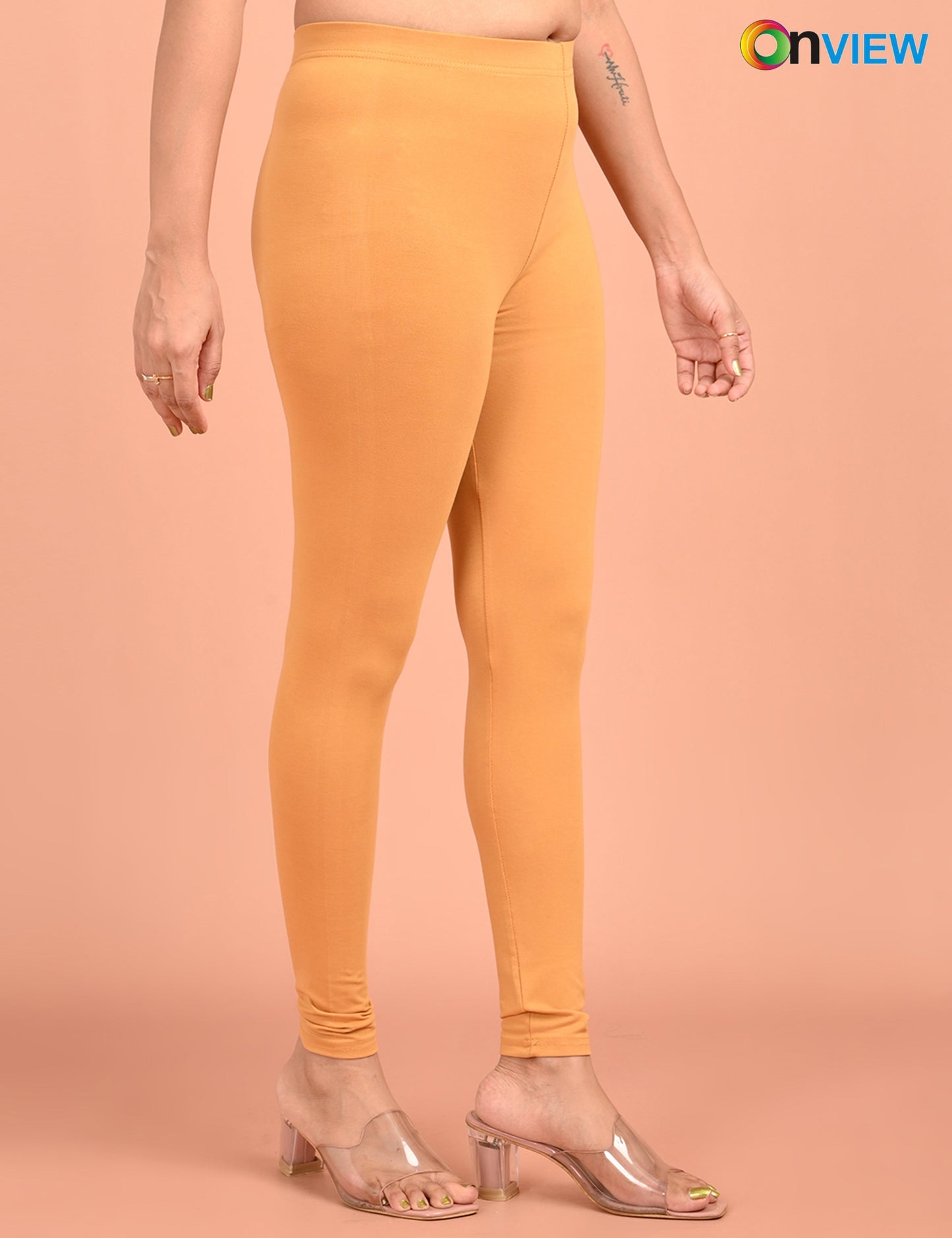 ONVIEW | 020 | Skin Cotton Lycra Ankle Length Legging 220gsm