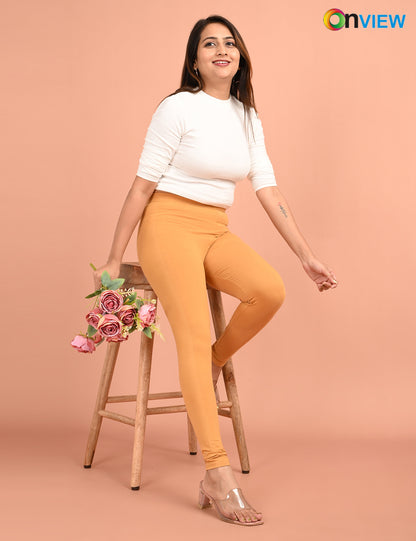 ONVIEW | 020 | Skin Cotton Lycra Ankle Length Legging 220gsm