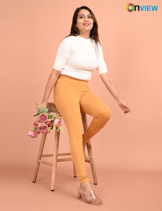 ONVIEW | 020 | Skin Cotton Lycra Ankle Length Legging 220gsm
