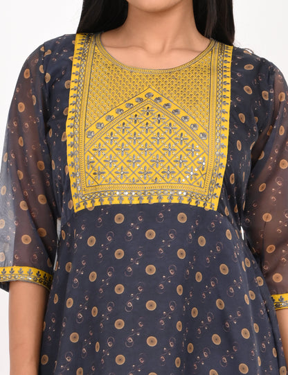 ONVIEW | 1058 | ORGANZA EMBROIDARY UMBRELLA WITH LINING