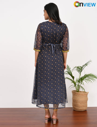 ONVIEW | 1058 | ORGANZA EMBROIDARY UMBRELLA WITH LINING