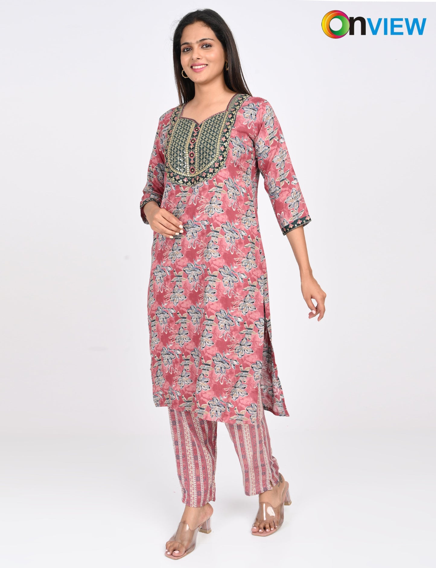 ONVIEW | 1409 | CAPSULE 2 PIECE SET WITH EMBROIDERY