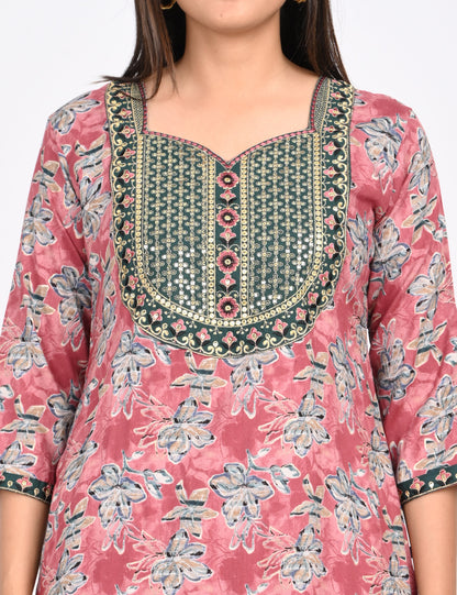 ONVIEW | 1409 | CAPSULE 2 PIECE SET WITH EMBROIDERY