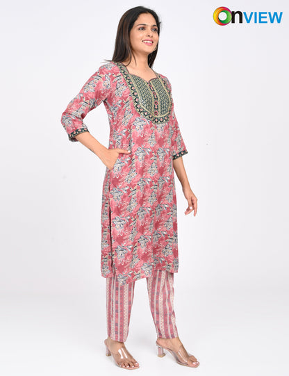 ONVIEW | 1409 | CAPSULE 2 PIECE SET WITH EMBROIDERY