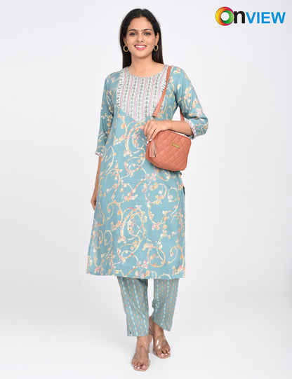 ONVIEW | 1410 | CAPSULE 2 PIECE SET WITH EMBROIDERY