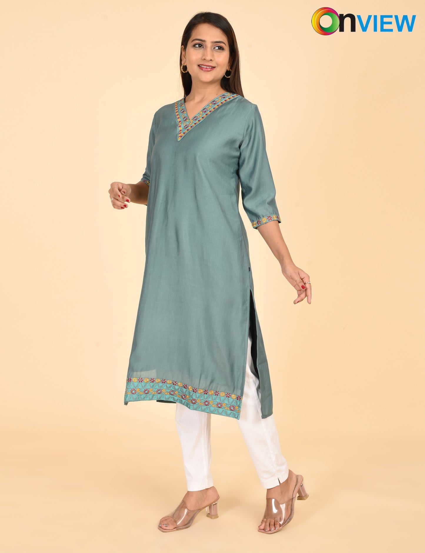 ONVIEW | 1435 | ROMAN SILK EMBROIDERY BORDER WITH LINING