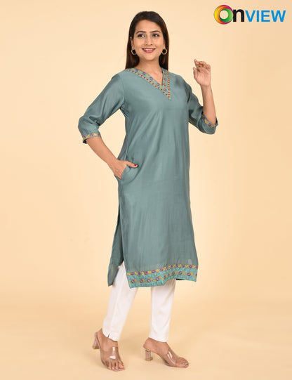 ONVIEW | 1435 | ROMAN SILK EMBROIDERY BORDER WITH LINING