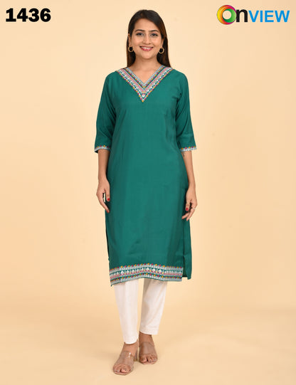 ONVIEW | 1436 | ROMAN SILK EMBROIDERY WITH BORDER