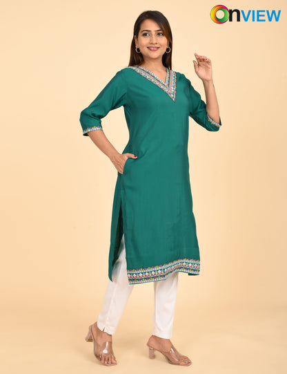 ONVIEW | 1436 | ROMAN SILK EMBROIDERY WITH BORDER