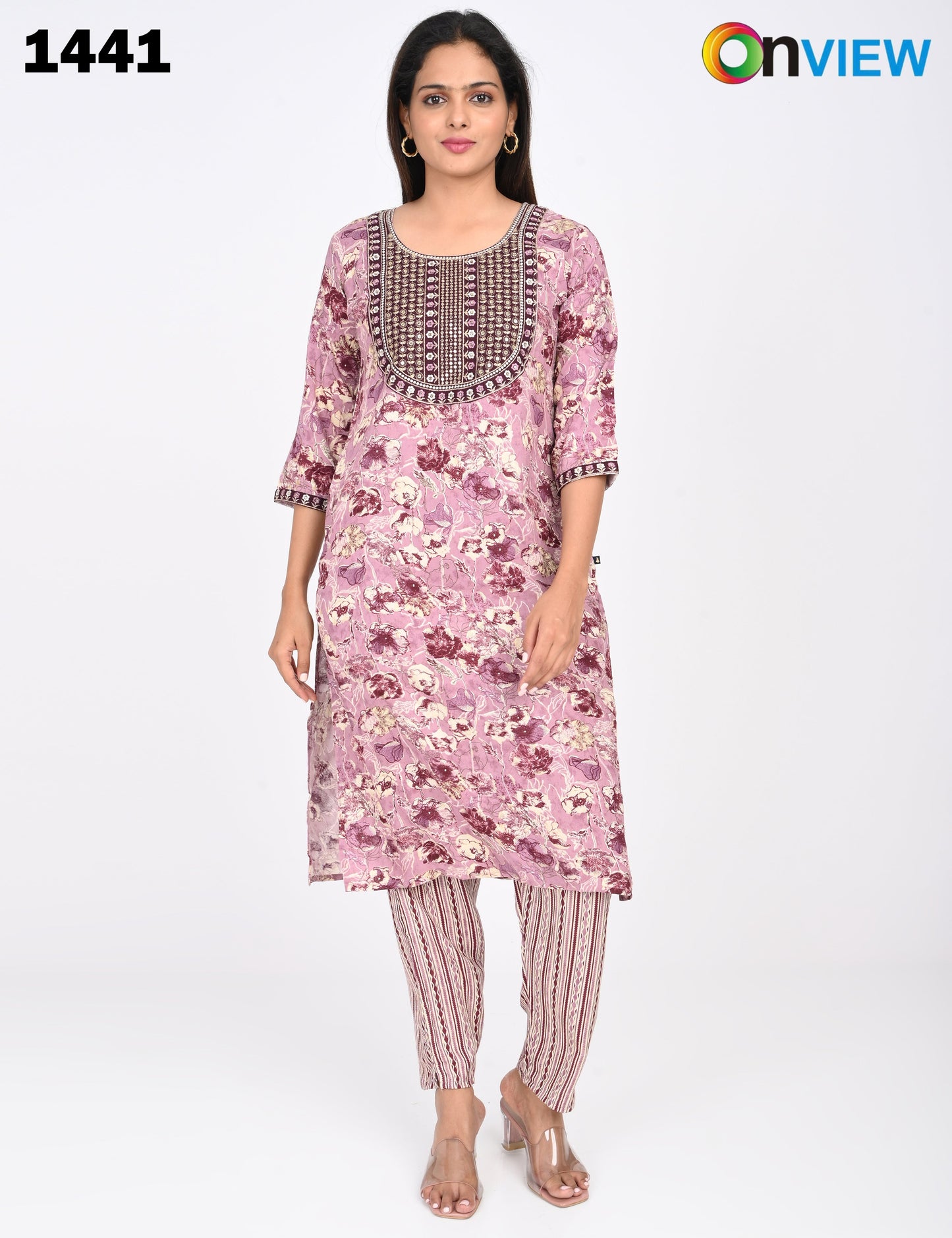 ONVIEW | 1441 | CAPSULE 2 PIECE SET WITH EMBROIDERY