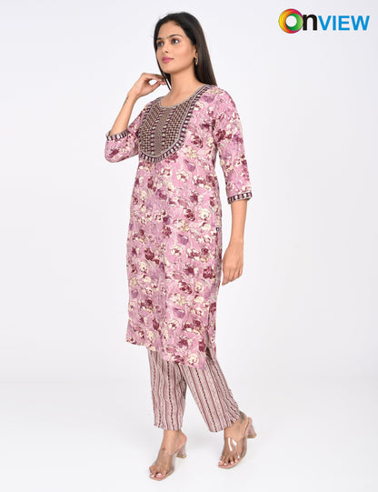 ONVIEW | 1441 | CAPSULE 2 PIECE SET WITH EMBROIDERY