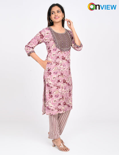 ONVIEW | 1441 | CAPSULE 2 PIECE SET WITH EMBROIDERY