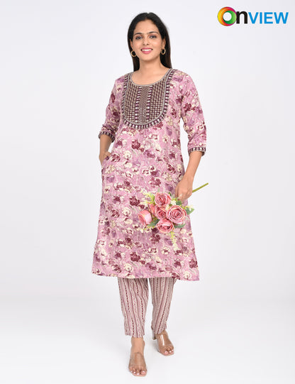 ONVIEW | 1441 | CAPSULE 2 PIECE SET WITH EMBROIDERY