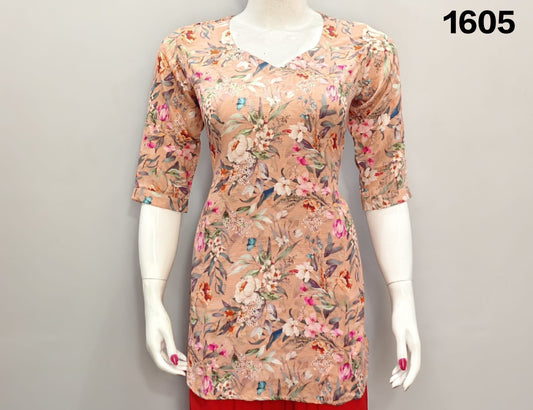 ONVIEW | 1605 | TRENDY RAYON DIGITAL PRINTED SHORT TOP