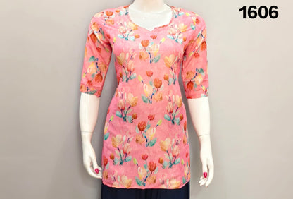 ONVIEW | 1606 | TRENDY RAYON DIGITAL PRINTED SHORT TOP