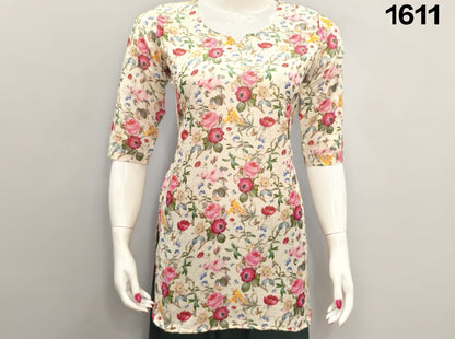 ONVIEW | 1611 | TRENDY RAYON DIGITAL PRINTED SHORT TOP