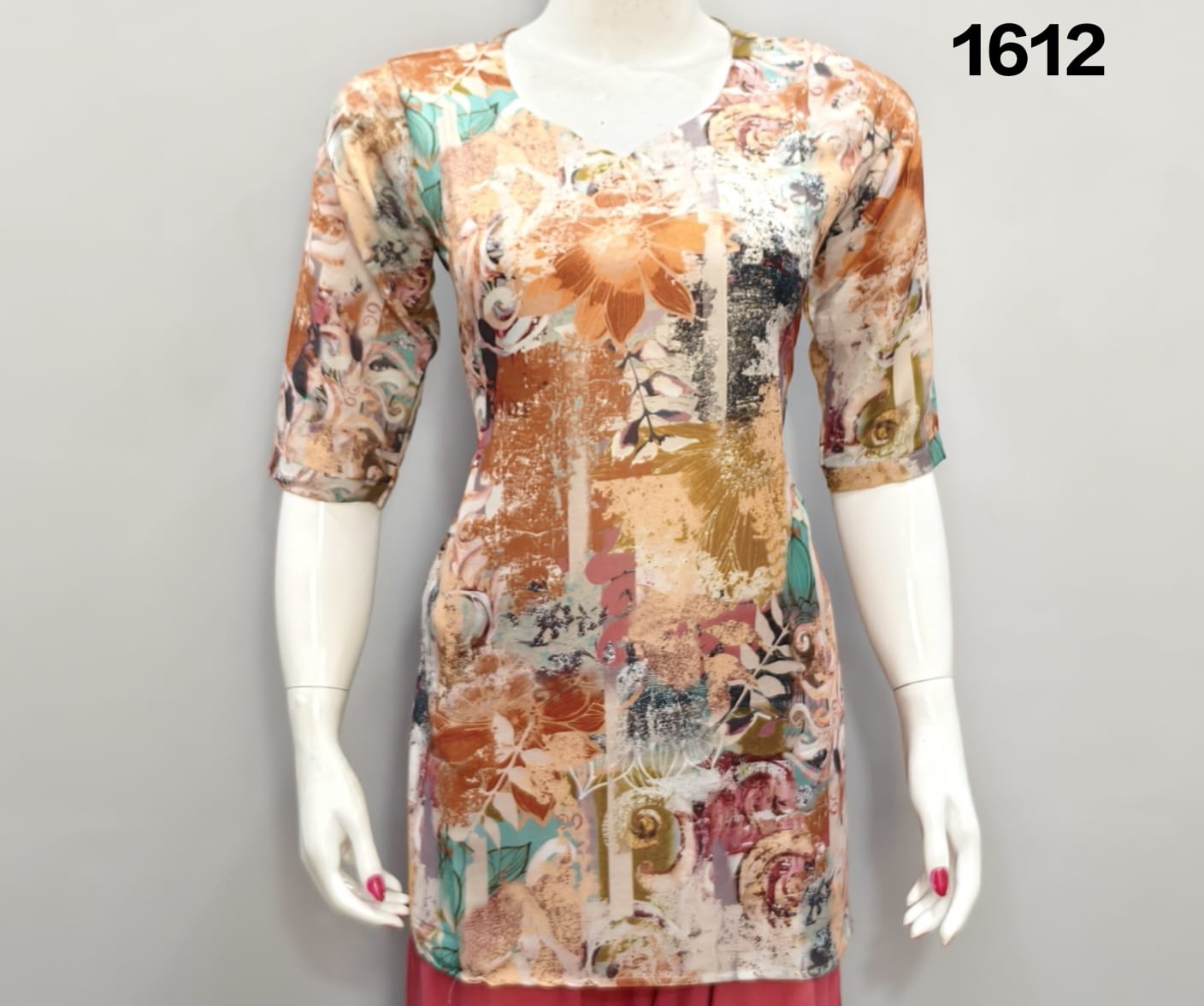 ONVIEW | 1612 | TRENDY RAYON DIGITAL PRINTED SHORT TOP