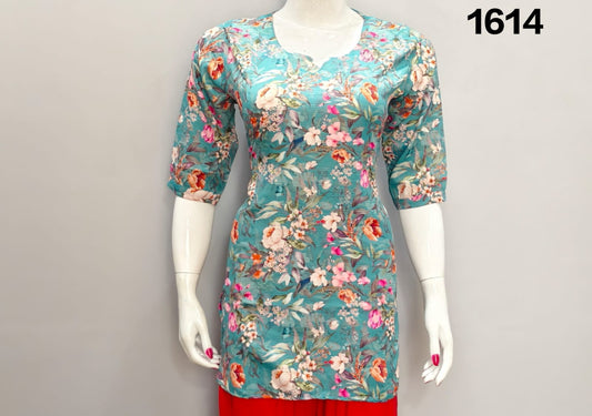 ONVIEW | 1614 | TRENDY RAYON DIGITAL PRINTED SHORT TOP