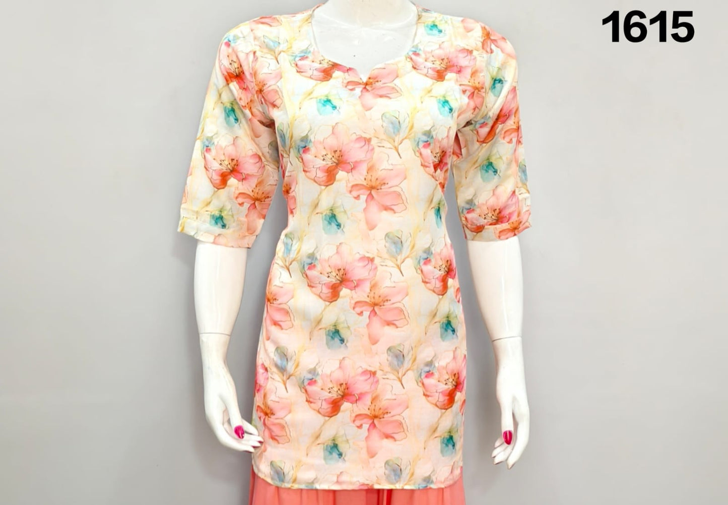 ONVIEW | 1615 | TRENDY RAYON DIGITAL PRINTED SHORT TOP