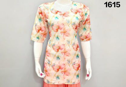 ONVIEW | 1615 | TRENDY RAYON DIGITAL PRINTED SHORT TOP