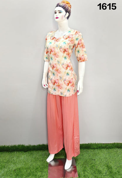 ONVIEW | 1615 | TRENDY RAYON DIGITAL PRINTED SHORT TOP