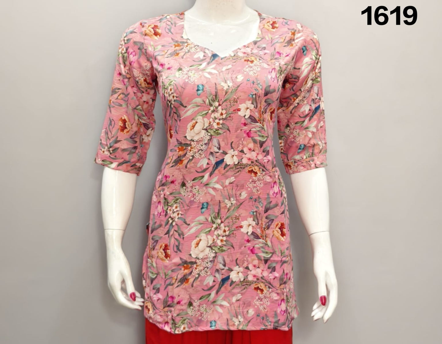 ONVIEW | 1619 | TRENDY RAYON DIGITAL PRINTED SHORT TOP