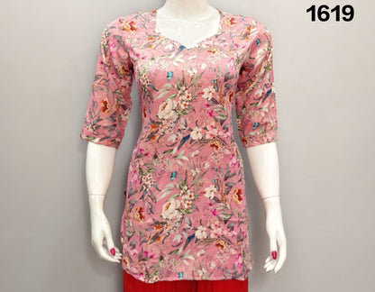 ONVIEW | 1619 | TRENDY RAYON DIGITAL PRINTED SHORT TOP